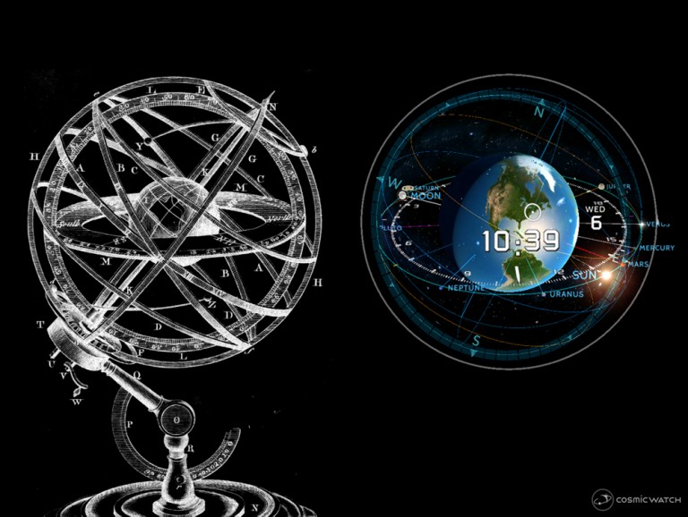 History of astronomical instruments CosmicWatch