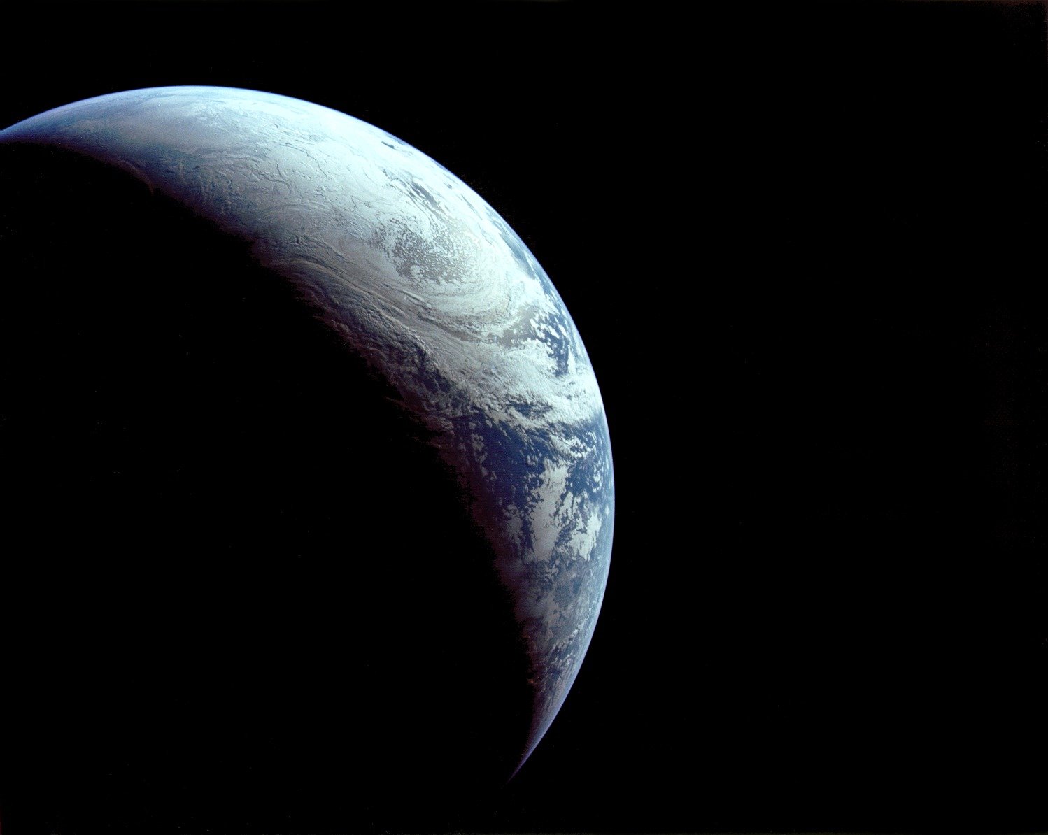 view of the Earth by Apollo 4