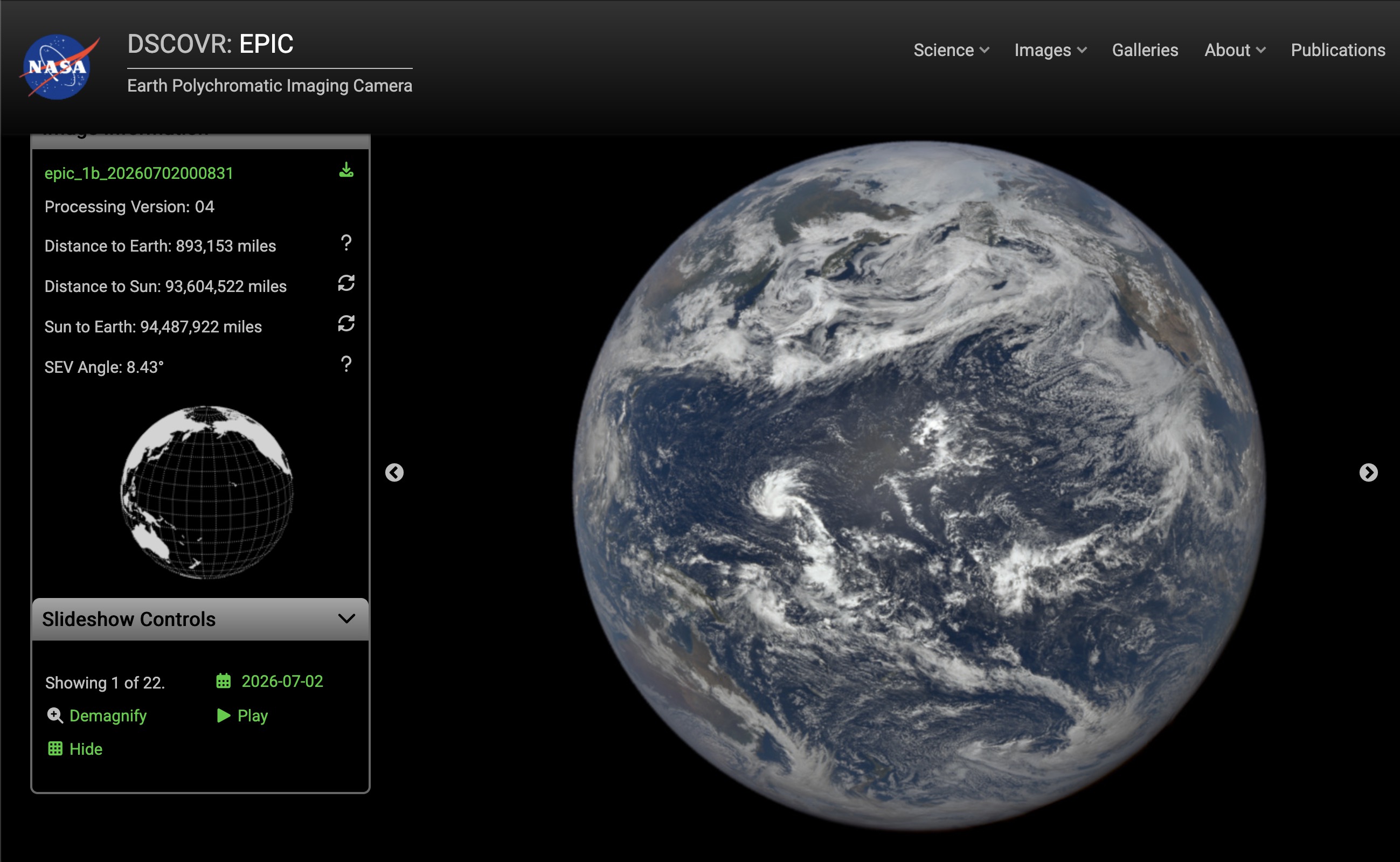 NASA DSCOVR EPIC