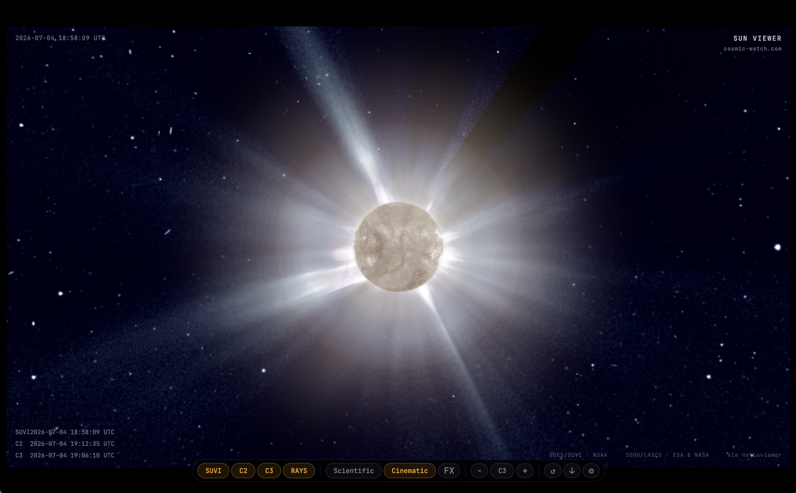 SunViewer — Live Solar Imagery