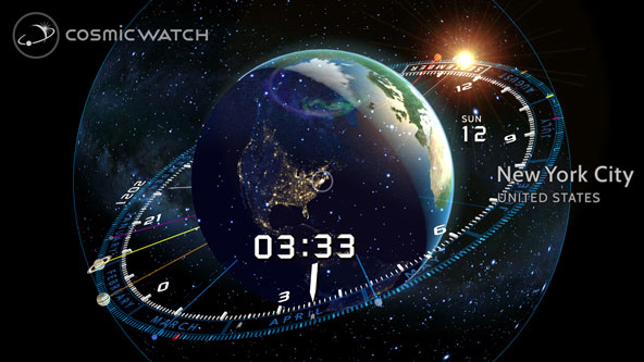 Cosmic watch search location