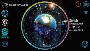 Cosmic watch save location