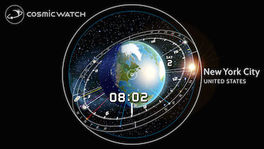 Cosmic watch search location