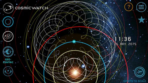 Cosmic watch search location